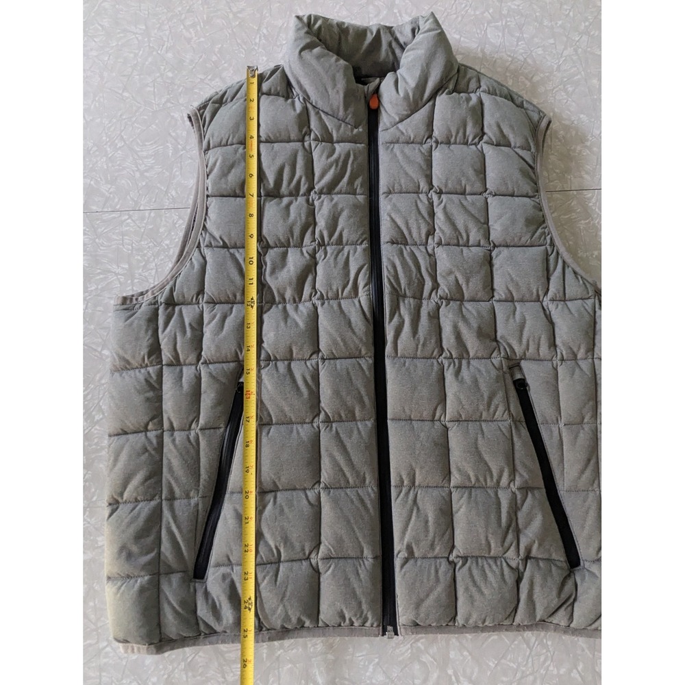 Save the Duck Mens XL Stretch Puffer Vest Grey Plumtech Quilted - Picture 6 of 7
